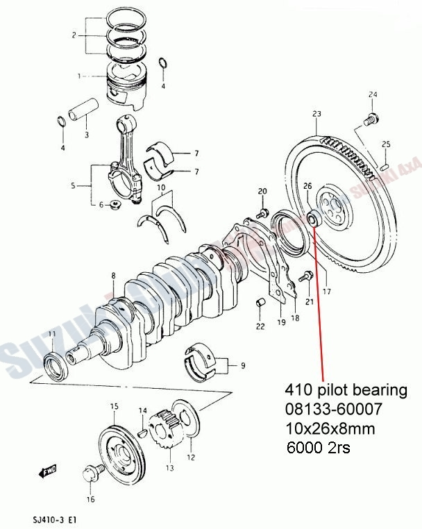 Later 410 pilot bearing in flywheel.jpg